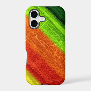 Retro green lime orange red yellow grunge stripes