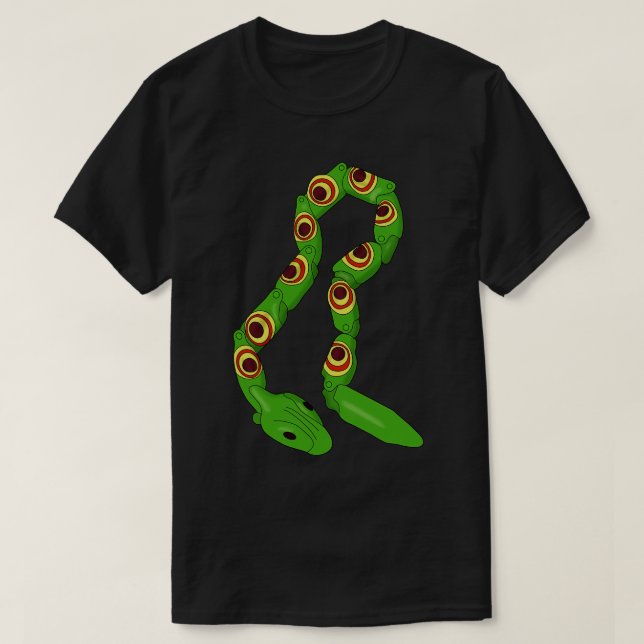 Retro Green Plastic Snake T-Shirt (Design Front)