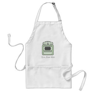 Retro Green Stove Apron