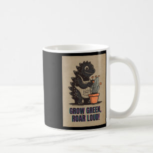 Retro Greenzilla – Cute Godzilla Gardening Sticker Coffee Mug
