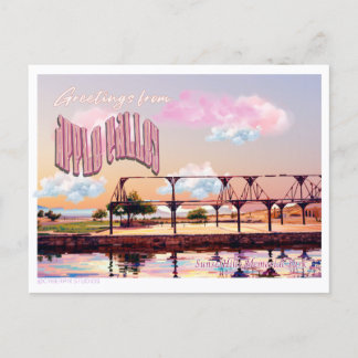 Retro “Greetings From Apple Valley” Sunset Hills Postcard