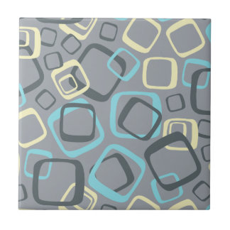 Retro Grey and Yellow Tile