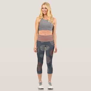Retro Grey Capri Leggings