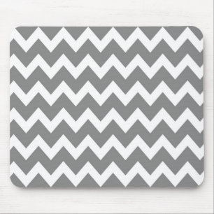 Retro GREY Zig Zag Pattern Mouse Mat
