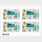Retro Grid & Starbursts Stickers