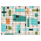 Retro Grid & Starbursts Tissue Paper