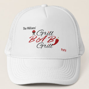 Retro Grill Baby Grill Summer BBQ Party  Trucker Hat