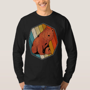 Retro Grizzly Bear Wildlife Forest Animal Bear T-Shirt
