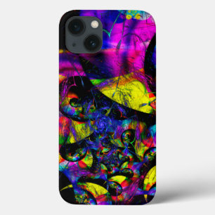 Retro Groove Psychedelic Fractal Art iPhone 13 Case