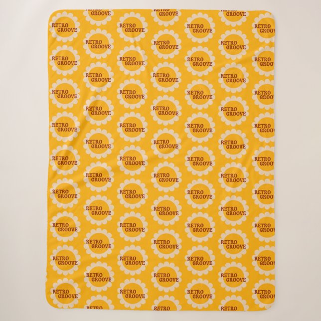 Retro Groove Sherpa Blanket (Front)