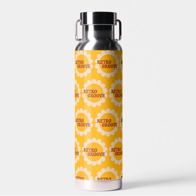Retro Groove Water Bottle (Front)