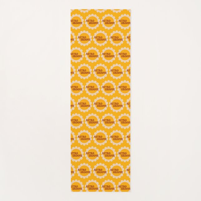Retro Groove Yoga Mat (Front)