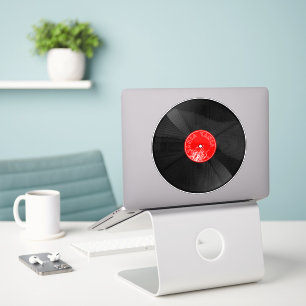 Retro Grooves: Vinyl Record Illustration