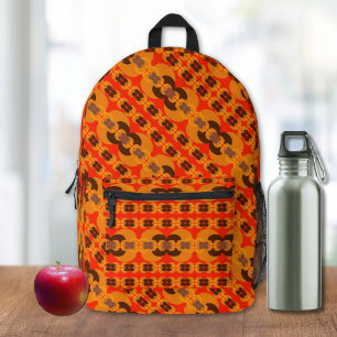 Retro Groovy 60's 70's Bubbles Pattern Printed Backpack
