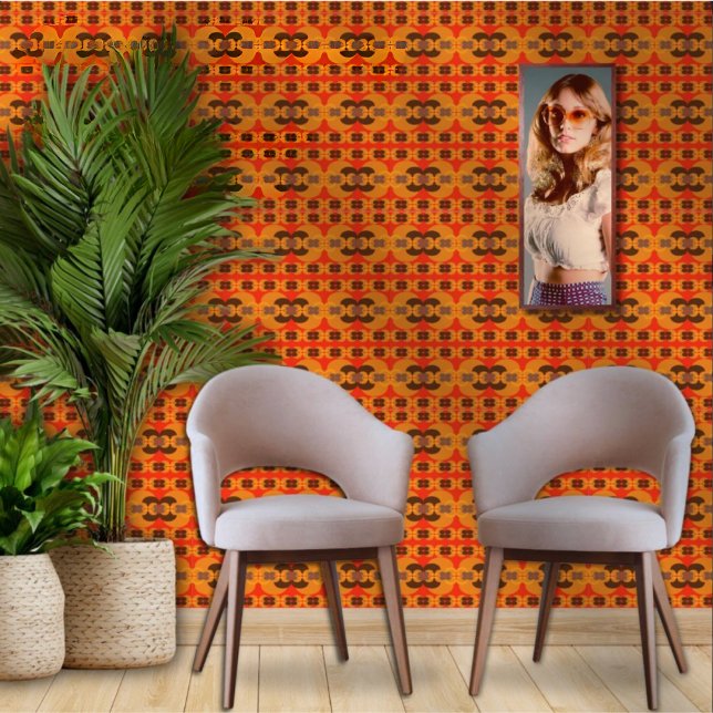 Retro Groovy 60's 70's Bubbles Pattern Wallpaper (Creator Uploaded)