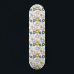 Retro Groovy 60s 70s Floral Skateboard<br><div class="desc">Takin' it back to the old school with this retro-inspired floral skateboard design.</div>