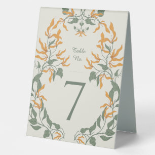 Retro Groovy Art Nouveau Floral Wedding