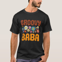 Retro Groovy Baba Father s Day Hippie Flowers Dad 
