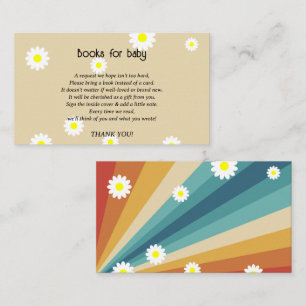 Retro Groovy - baby books for baby Enclosure Card