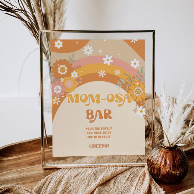 Retro groovy baby Momosa bar Poster (Creator Uploaded)