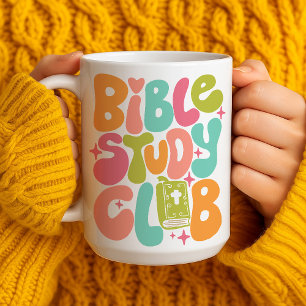 Retro Groovy Bible Study Club Coffee Mug