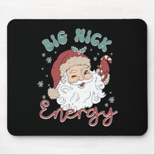 Retro Groovy Big Nick Santa Energy Fun Christmas X Mouse Mat