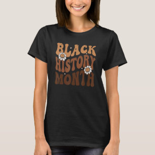 Retro Groovy Black History Month Freedom Proud Roo T-Shirt