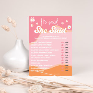 Retro Groovy Bridal Shower, 70s Hippie Vibes Daisy