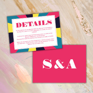 Retro Groovy Colourful Spiral  Enclosure Card