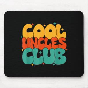 Retro Groovy Cool Uncles Club Funny New Uncle  Mouse Mat