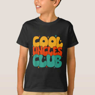 Retro Groovy Cool Uncles Club Funny New Uncle  T-Shirt