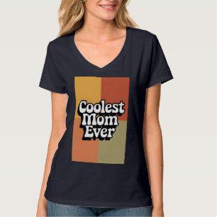 Retro Groovy Coolest Mum Ever T-Shirt