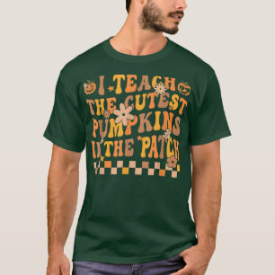 Retro Groovy Coolest Pumpkin In The Patch Hallowee T-Shirt