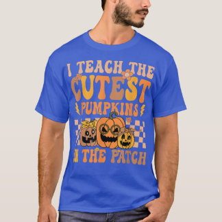 Retro Groovy Coolest Pumpkin In The Patch Hallowee T-Shirt