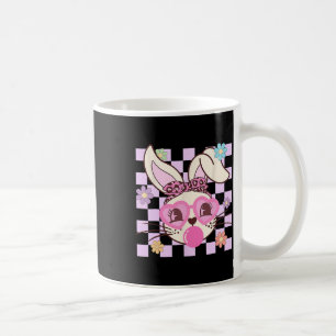 Retro Groovy Cute Easter Bunny Rabbit Happy Easter Coffee Mug