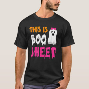 Retro Groovy Cute Ghost Spooky Halloween This Is B T-Shirt