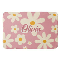 Retro groovy daisy boho desert pink