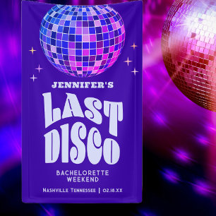 Retro Groovy Disco Bachelorette Weekend Welcome Banner