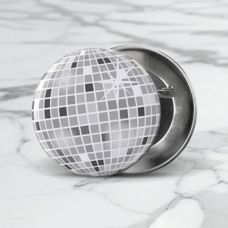 Retro GROOVY Disco Ball Bridal Shower 3 Cm Round Badge