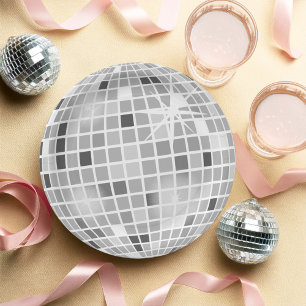 Retro GROOVY Disco Ball Bridal Shower  Paper Plate