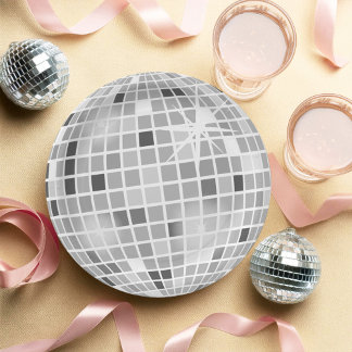 Retro GROOVY Disco Ball Bridal Shower  Paper Plate