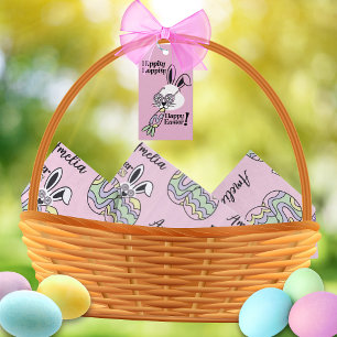 Retro Groovy Easter Personalised Tissue Paper