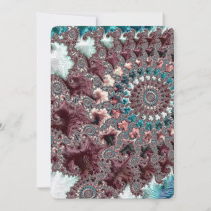 Retro Groovy Eclectic Bohemian Spiral Fractal