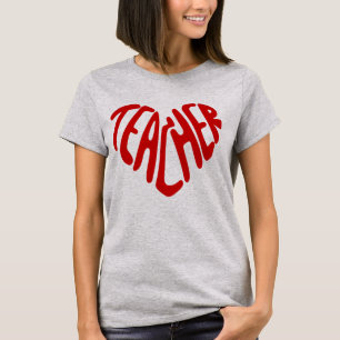 Retro Groovy Editable Colour Teacher Typography T-Shirt