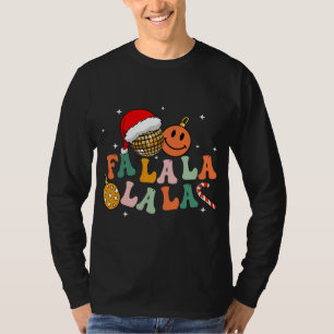 Retro Groovy Fa La La Christmas Lights Cute Xmas S T-Shirt