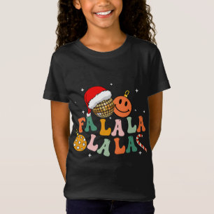 Retro Groovy Fa La La Christmas Lights Cute Xmas S T-Shirt