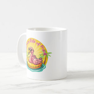 Retro Groovy Flamingo Summer State of Mind Coffee  Mug