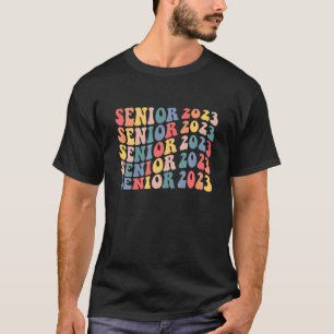 Retro Groovy Flower Second Grade Happy Back To Sch T-Shirt