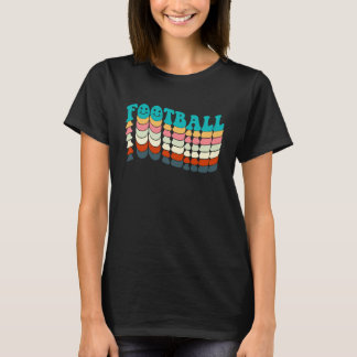 Retro Groovy Football Sunday T-Shirt