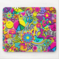 Retro Groovy FUN 60's Sixties Love Colourful Funky